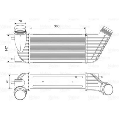 Intercooler Valeo - Luftkyld - Passar till Citroën, Peugeot, Fiat, Lancia - 818651 Intercooler Valeo - Luftkyld - Passar till Citroën, Peugeot, Fiat, Lancia - 818651