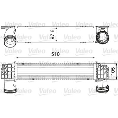 Valeo Intercooler 818664 - Intercooler Valeo Intercooler 818664 - Intercooler