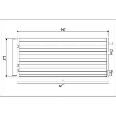 Valeo 822574 Alumiininen Ilmastointikondenseri Tuuottorilla - Ilmastointiosat Valeo 822574 Alumiininen Ilmastointikondenseri Tuuottorilla - Ilmastointiosat
