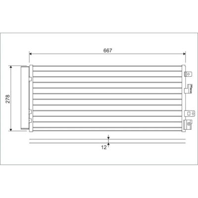 Valeo Corsa Klimakondensator - 822575 Valeo Corsa Klimakondensator - 822575