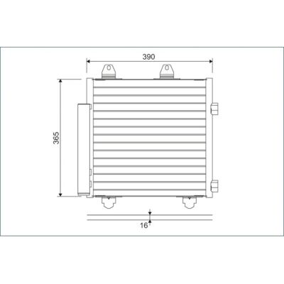 Condensatore Valeo con Asciugatore per Citroën C1 Peugeot 108 Toyota - Aria Condizionata Condensatore Valeo con Asciugatore per Citroën C1 Peugeot 108 Toyota - Aria Condizionata