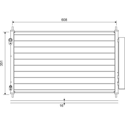 Valeo Yaris 822595 Condensator de aer în aluminiu - Răcire eficientă Valeo Yaris 822595 Condensator de aer în aluminiu - Răcire eficientă