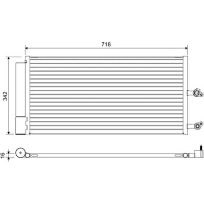 Condensator de aer condiționat Valeo Volvo S90 V90 XC60 - 822644 Condensator de aer condiționat Valeo Volvo S90 V90 XC60 - 822644