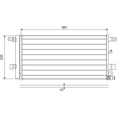Valeo 822650 Alumiininen ilmastointikondesiini - Sopii Audi A4, A5, A6 Valeo 822650 Alumiininen ilmastointikondesiini - Sopii Audi A4, A5, A6