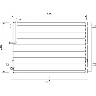 Condensator de aer condiționat Valeo - Compatibil cu Audi A8 - Aluminiu, Uscător, 655x440x16mm Condensator de aer condiționat Valeo - Compatibil cu Audi A8 - Aluminiu, Uscător, 655x440x16mm