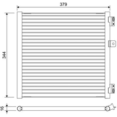 Valeo 822660 Aluminium Klimakondensator - Auto Klimaanlage Valeo 822660 Aluminium Klimakondensator - Auto Klimaanlage