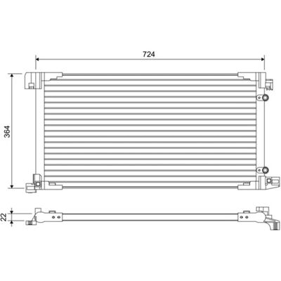 Condensator de aer condiționat Valeo 822669 pentru Toyota Prius Condensator de aer condiționat Valeo 822669 pentru Toyota Prius