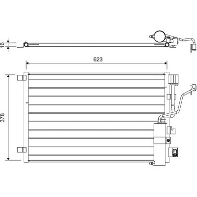 VALEO 822733 Αλουμινένιος Ψυκτήρας - Συμβατός με Nissan VALEO 822733 Αλουμινένιος Ψυκτήρας - Συμβατός με Nissan