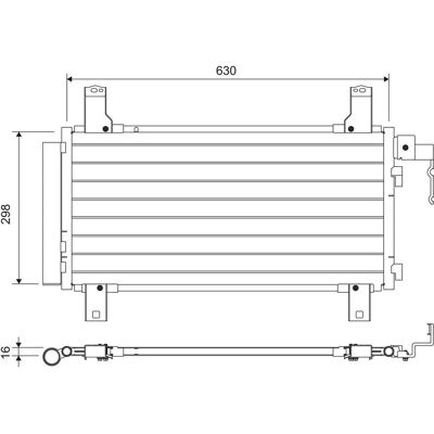 VALEO - 822738 - Αλουμίνιο - Dehydrator - Συμπυκνωτής VALEO - 822738 - Αλουμίνιο - Dehydrator - Συμπυκνωτής