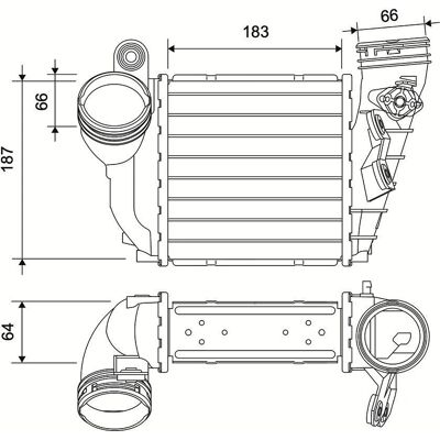 Valeo 822953 Intercooler for Audi, Seat, Skoda, VW - Intercooler Valeo 822953 Intercooler for Audi, Seat, Skoda, VW - Intercooler