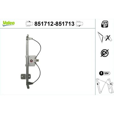 Valeo - 851713 - Vorne Rechts - Ohne Motor - Fensterheber Valeo - 851713 - Vorne Rechts - Ohne Motor - Fensterheber