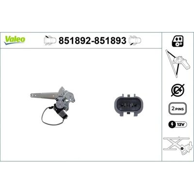 Valeo 851892 Ηλεκτρικός πίσω αριστερός μηχανισμός παραθύρου - Μηχανισμός παραθύρου Valeo 851892 Ηλεκτρικός πίσω αριστερός μηχανισμός παραθύρου - Μηχανισμός παραθύρου