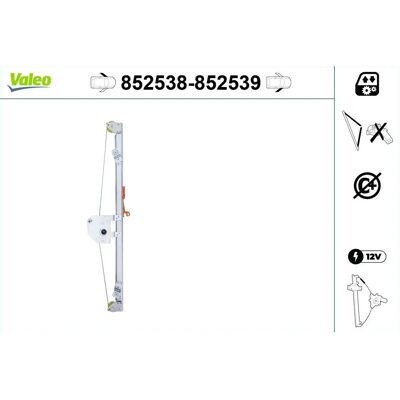 VALEO - 852539 - Højre foran - Vinduesløfter VALEO - 852539 - Højre foran - Vinduesløfter