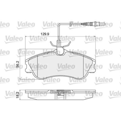 VALEO 872124 Vorderbremsbeläge - Bremsbeläge VALEO 872124 Vorderbremsbeläge - Bremsbeläge