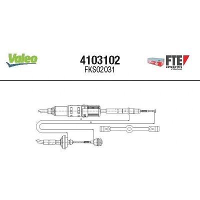 FTE - 4103102 - Réglage automatique - Transporter 4 - Câble d'embrayage - Publicité FTE - 4103102 - Réglage automatique - Transporter 4 - Câble d'embrayage - Publicité