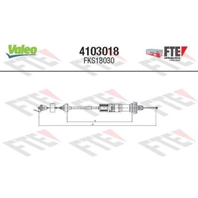 FTE 4103018 Câble d'Embrayage Automatique pour Peugeot 206 & 206+ - Publicité FTE 4103018 Câble d'Embrayage Automatique pour Peugeot 206 & 206+ - Publicité
