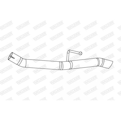 WALKER - 10877 - 635 - Ford Focus 3 Turnier - Exhaust pipe WALKER - 10877 - 635 - Ford Focus 3 Turnier - Exhaust pipe
