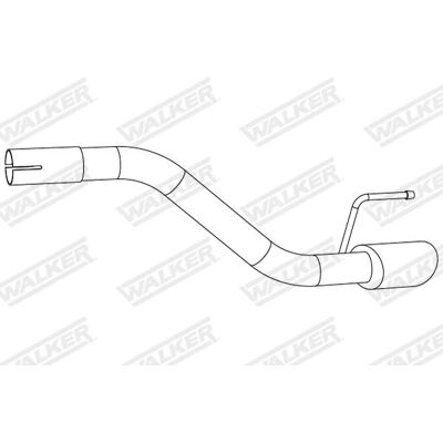 WALKER 10924 Tubo de escape para Opel Astra J GTC WALKER 10924 Tubo de escape para Opel Astra J GTC