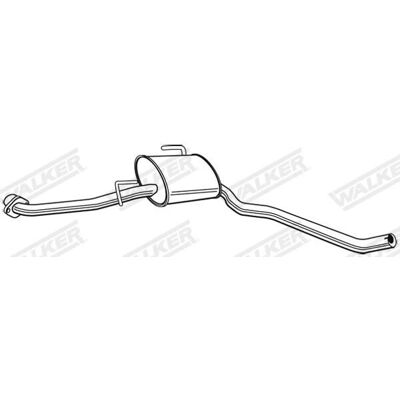 WALKER - 22571 - 1620 - Silenciator de evacuare WALKER - 22571 - 1620 - Silenciator de evacuare
