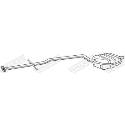 Αντίθετος θόρυβος εξάτμισης Walker - Mini R50 R52 R53 2220mm Αντίθετος θόρυβος εξάτμισης Walker - Mini R50 R52 R53 2220mm