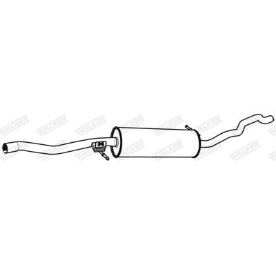 Silencieux central Walker 22801 pour VW, Seat, Ford - Publicité Silencieux central Walker 22801 pour VW, Seat, Ford - Publicité