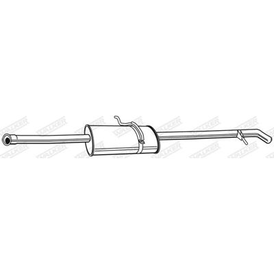 WALKER 23123 Hinterer Schalldämpfer - Muffler WALKER 23123 Hinterer Schalldämpfer - Muffler