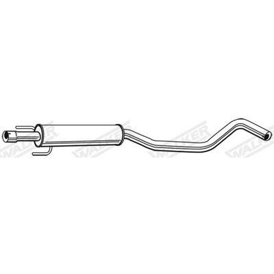 WALKER 23253 Mittelschalldämpfer - Für Opel Corsa C 3/5-Tür WALKER 23253 Mittelschalldämpfer - Für Opel Corsa C 3/5-Tür