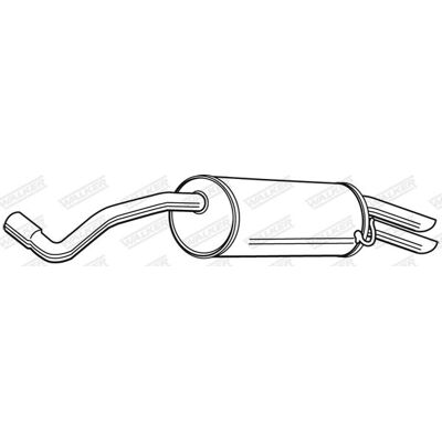Walker Skoda Roomster Udstødningstamper - Bagud, 1290mm, 7.74kg - Køretøjdel Walker Skoda Roomster Udstødningstamper - Bagud, 1290mm, 7.74kg - Køretøjdel