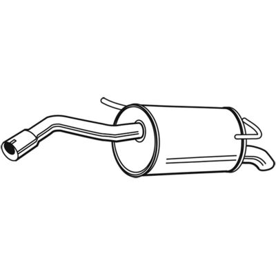 Walker Nissan Micra Rear Exhaust Muffler - Exhaust System Walker Nissan Micra Rear Exhaust Muffler - Exhaust System