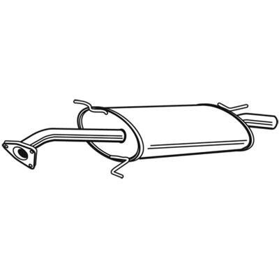 Πίσω ηχητικό σιγαστήρα WALKER 23491 - Σιγαστήρας εξάτμισης Πίσω ηχητικό σιγαστήρα WALKER 23491 - Σιγαστήρας εξάτμισης