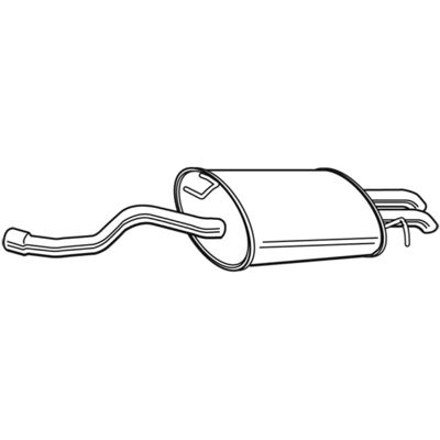 Walker Universeel Uitlaatsilencer - 1310mm - Voor Vw, Audi Walker Universeel Uitlaatsilencer - 1310mm - Voor Vw, Audi