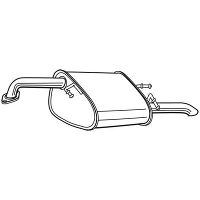 WALKER 23675 Rear Muffler - Exhaust Silencer for Chevrolet Aveo/Kalos WALKER 23675 Rear Muffler - Exhaust Silencer for Chevrolet Aveo/Kalos