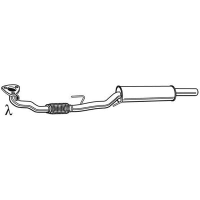 WALKER 23685 Middengeluidsdemper - Centrale VW Fox (5Z1, 5Z3, 5Z4) - Demper WALKER 23685 Middengeluidsdemper - Centrale VW Fox (5Z1, 5Z3, 5Z4) - Demper