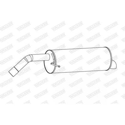 Walker CV215K244DB, CV215K244DC, 2180150, 24289 - Πίσω αποσβεστήρας καυσαερίων για Ford Fiesta VI Walker CV215K244DB, CV215K244DC, 2180150, 24289 - Πίσω αποσβεστήρας καυσαερίων για Ford Fiesta VI
