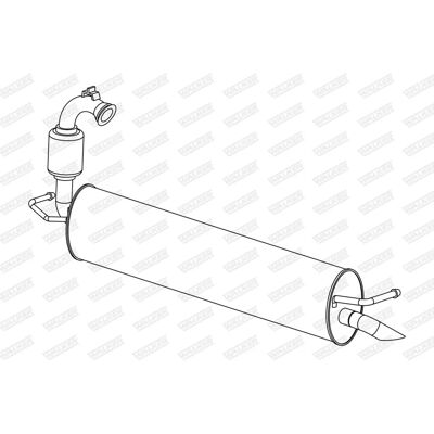 WALKER 24305 Uitlaatsilencer - Twingo 3, Smart Forfour II WALKER 24305 Uitlaatsilencer - Twingo 3, Smart Forfour II