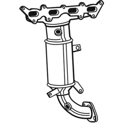 Καταλύτης WALKER 28585 - 91 με συλλέκτη εξαγωγής Καταλύτης WALKER 28585 - 91 με συλλέκτη εξαγωγής