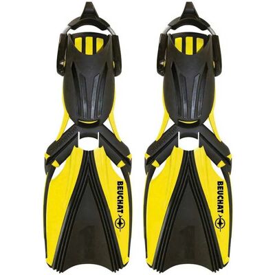 Pinne da immersione Beuchat Aquabionic - Giallo,Nero S-M Pinne da immersione Beuchat Aquabionic - Giallo,Nero S-M