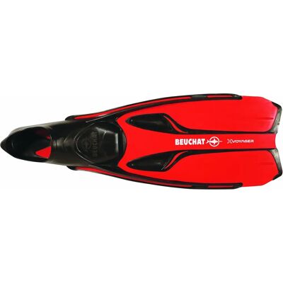 Pinne da snorkeling Beuchat X-voyager - Rosso, Nero EU 38-39 Pinne da snorkeling Beuchat X-voyager - Rosso, Nero EU 38-39
