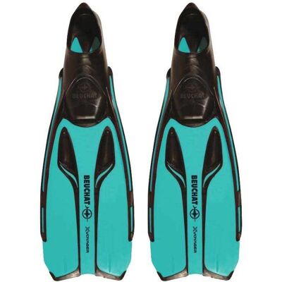Pinne da snorkeling Beuchat X-voyager - Blu/Nero EU 32-33 Pinne da snorkeling Beuchat X-voyager - Blu/Nero EU 32-33