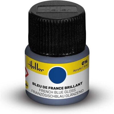 Heller Hell9014 - Peinture acrylique bleue pour maquettes - Brillant Heller Hell9014 - Peinture acrylique bleue pour maquettes - Brillant