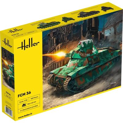 Heller FCM36 Modellbausatz - Militärfahrzeug - 1:35 Heller FCM36 Modellbausatz - Militärfahrzeug - 1:35