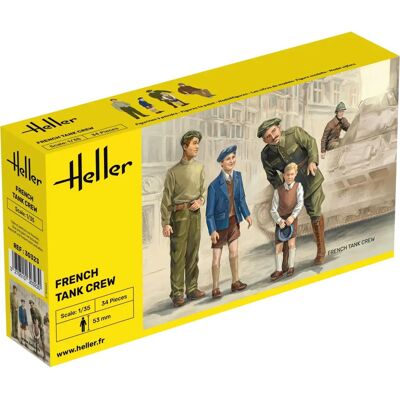 Heller Modellbausatz Französisches Panzersoldaten-Set Heller Modellbausatz Französisches Panzersoldaten-Set