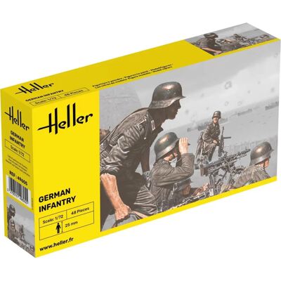 Heller Modellfiguren - 1:72 Maßstab - Deutsche Infanterie Heller Modellfiguren - 1:72 Maßstab - Deutsche Infanterie