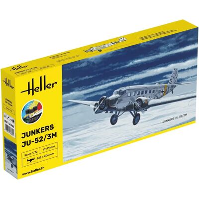 Heller Ju-52 / 3m Kit de Modèle en Échelle 1:72 - Avion - Publicité Heller Ju-52 / 3m Kit de Modèle en Échelle 1:72 - Avion - Publicité