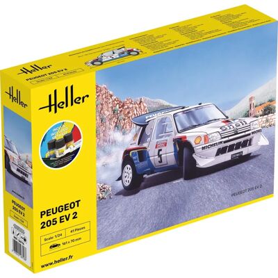 Zestaw Modeli Heller PEUGEOT 205 EV2 - 1:24 Zestaw Modeli Heller PEUGEOT 205 EV2 - 1:24