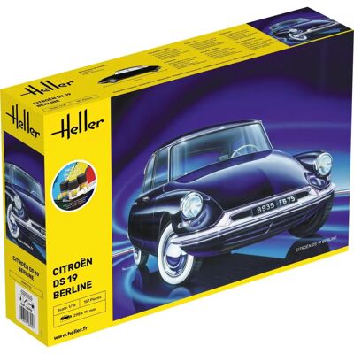 Kit maquette Heller Citroen DS 19 - Échelle 1:16 - Publicité Kit maquette Heller Citroen DS 19 - Échelle 1:16 - Publicité