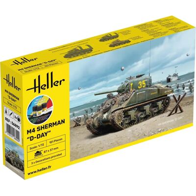 Heller Modellkit M4 Sherman D-Day 1:72 - Militärmodellkit Heller Modellkit M4 Sherman D-Day 1:72 - Militärmodellkit