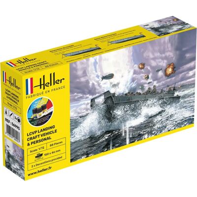 Heller Modellbausatz STARTER KIT LCVP - Militärmodell 1:72 Heller Modellbausatz STARTER KIT LCVP - Militärmodell 1:72