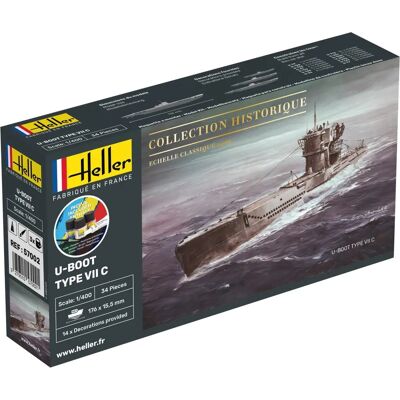 Heller - 57002 - U-boot Type VII C - 1/400 - Maquette - Publicité Heller - 57002 - U-boot Type VII C - 1/400 - Maquette - Publicité