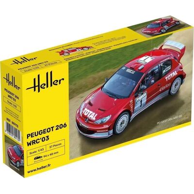Heller Peugeot 206 WRC 2003 Modellauto - 1:43 - Maßstab 1:43 Heller Peugeot 206 WRC 2003 Modellauto - 1:43 - Maßstab 1:43